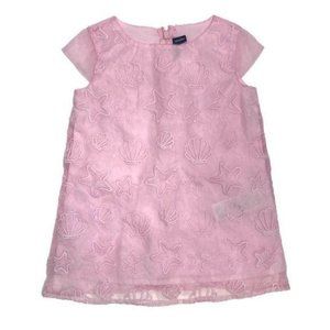 Original marines tulle embroidered nautical dress with seashells and starfish 2